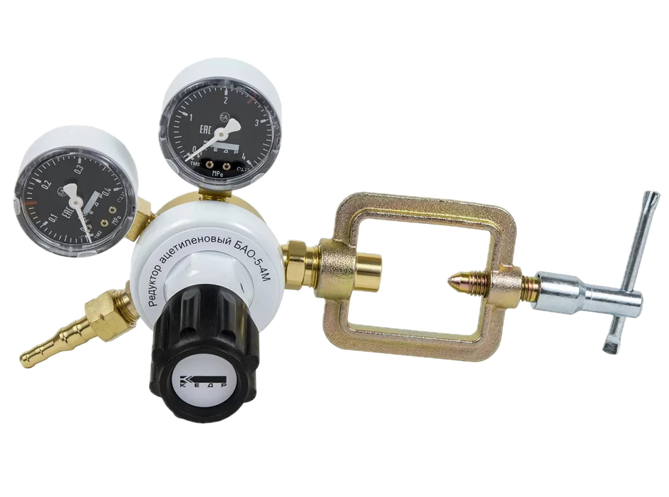 Редуктор ацетиленовый КЕДР БАО-5-4М (12 шт. в упаковке)