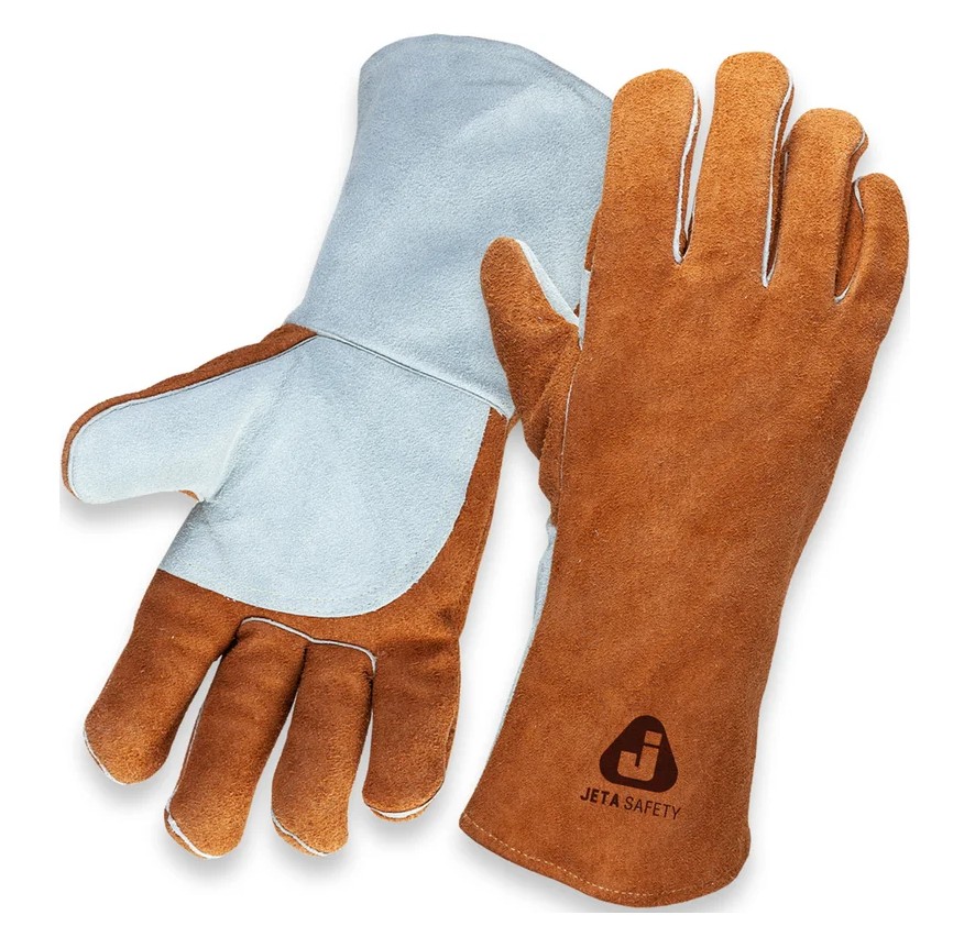 Краги сварщика Jeta Safety  с подкладкой, швы Кевлар, размер 10/XL, JWK401-XL